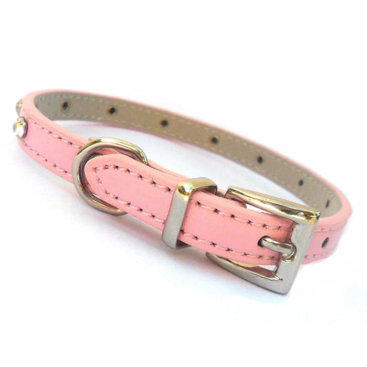Baby Diamante Collar - Pink-1