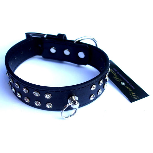 Double Row Crystal Rhinestone Dog Collars 10-20"-1